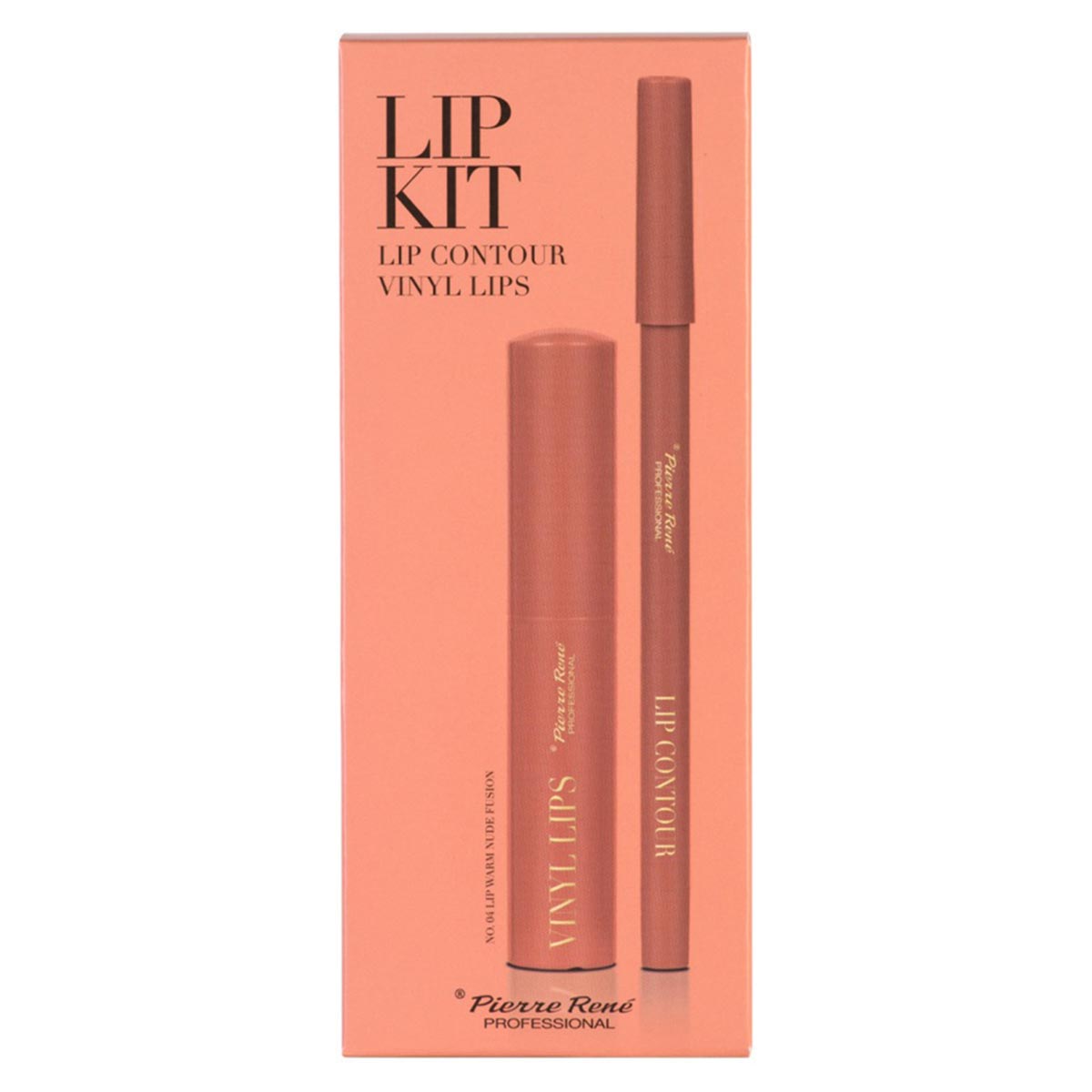 Pierre Rene Lip Kit Vinyl Lips Kit 04 Warm Nude Fusion