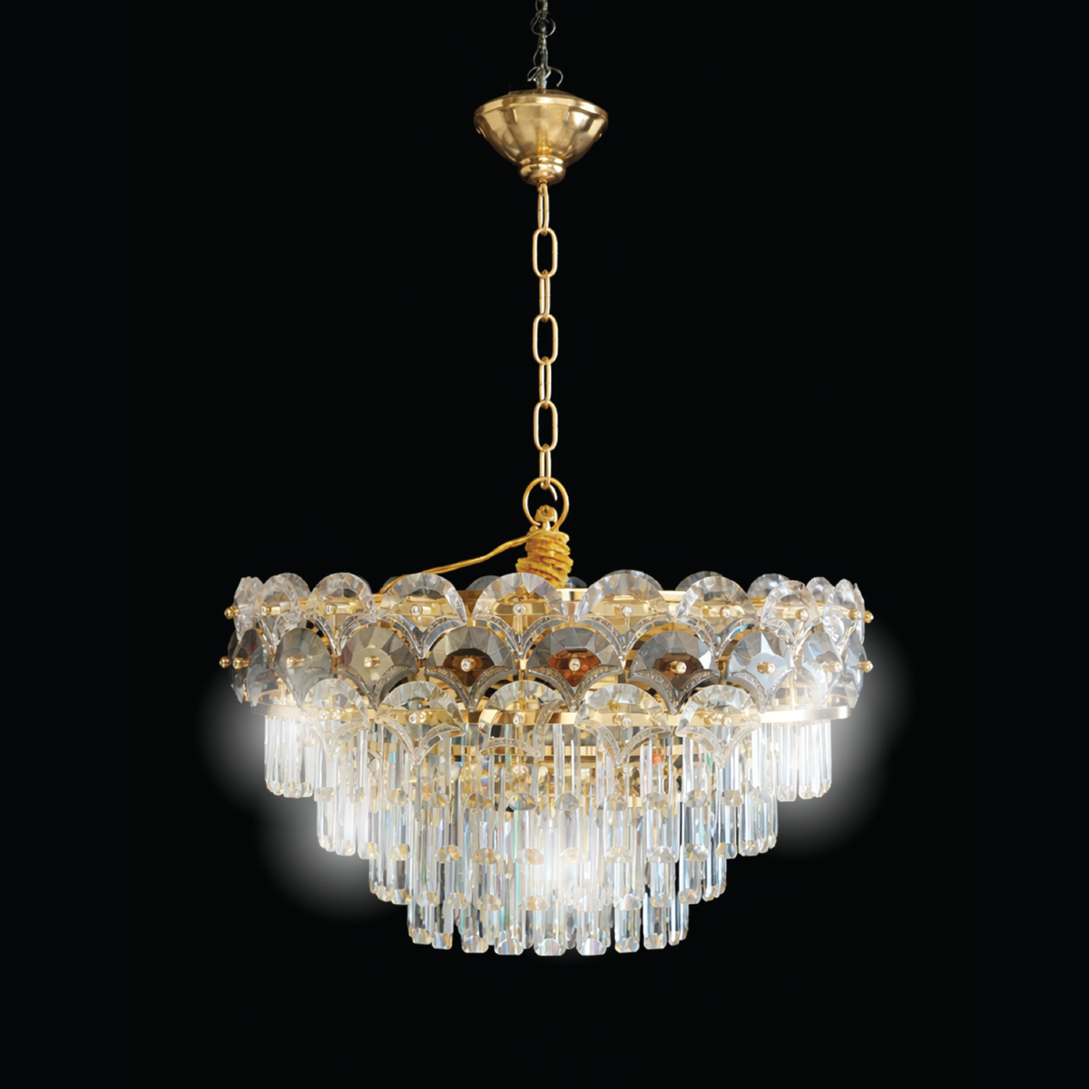 Crystal Hanging Light Gold