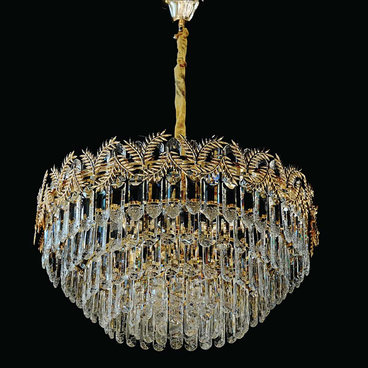 Crystal Hanging Light Gold