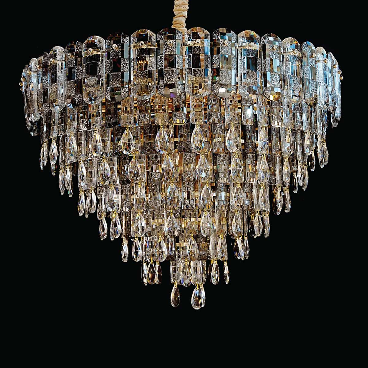 Crystal Hanging Light Gold