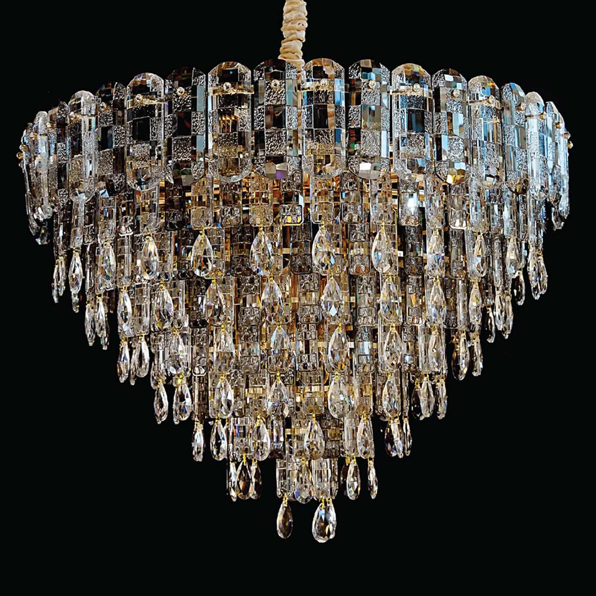 Crystal Hanging Light Gold