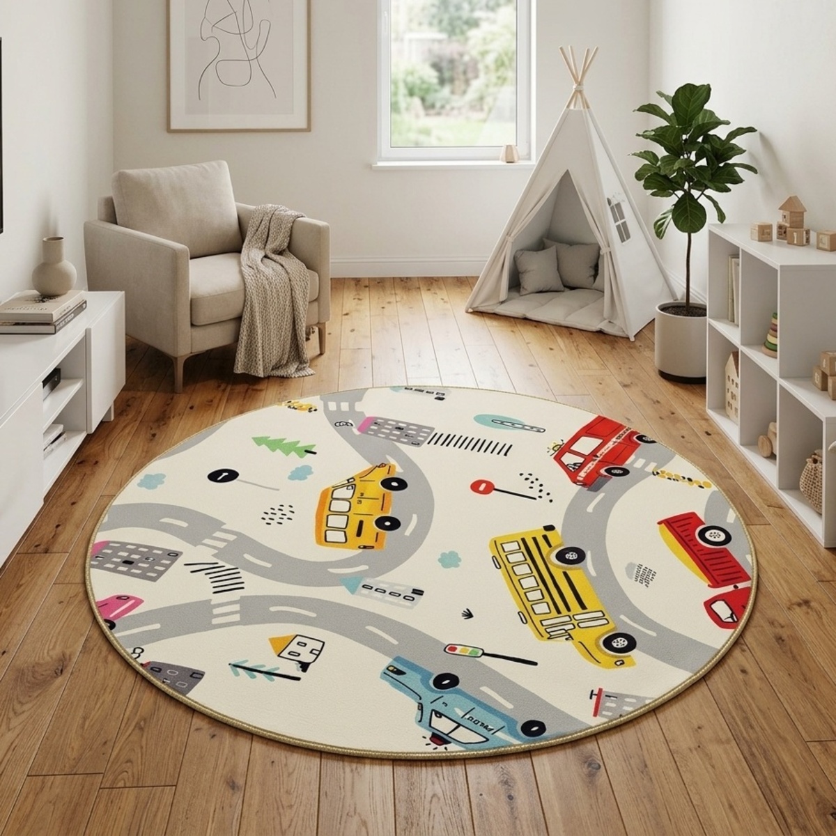 Iranian Kids Carpet 100x100cm