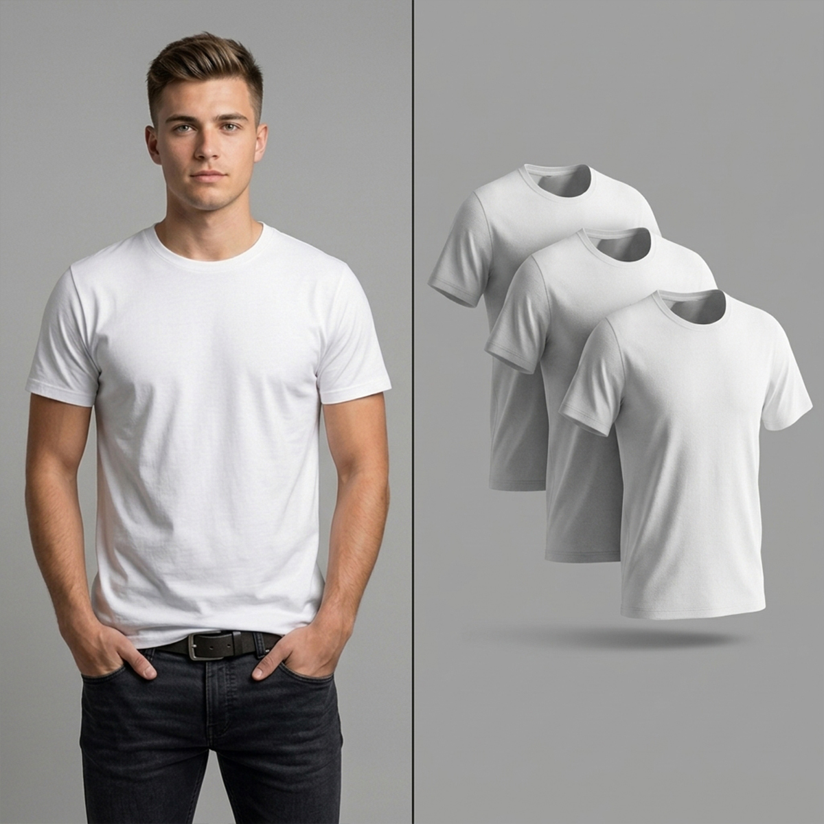 Men's T-Shirt Set 3 Pieces Set M