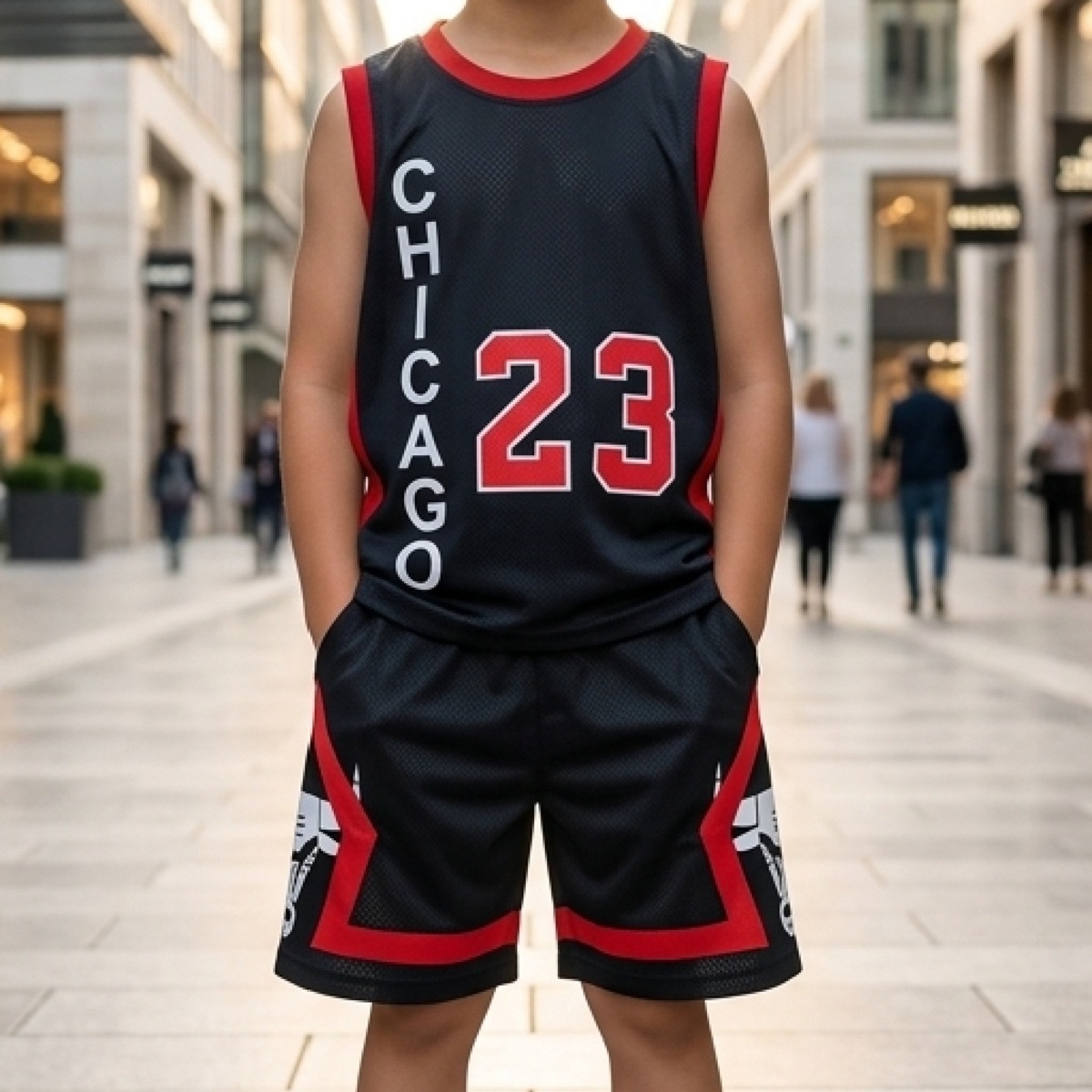Chicago Bulls Basketball Jersey for Boys 2 Pieces Set