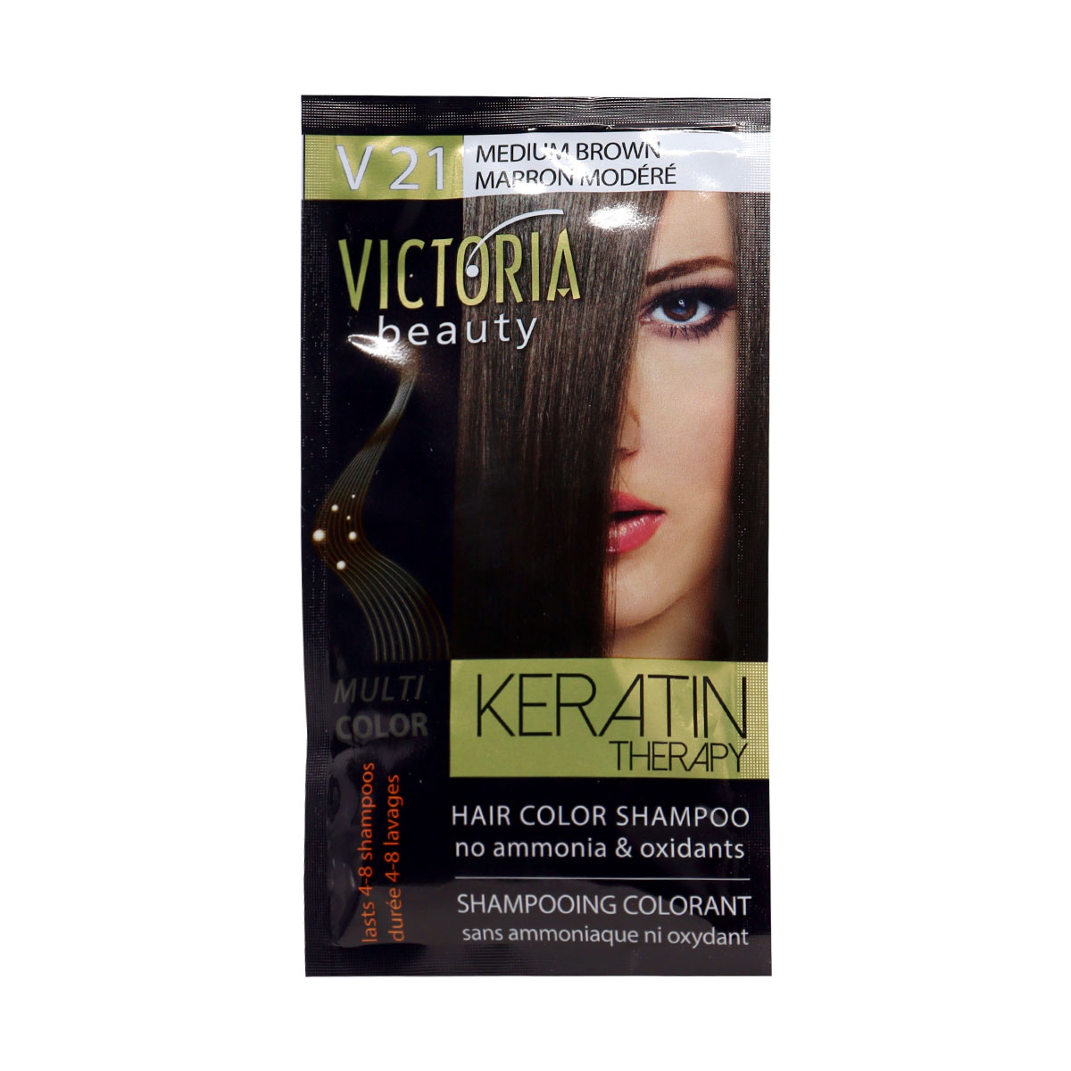 Victoria Beauty Keratin Hair Color Shampoo 40ml