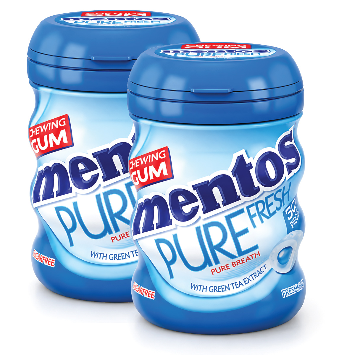 Mentos Pure Fresh Mint Chewing Gum 2x56g