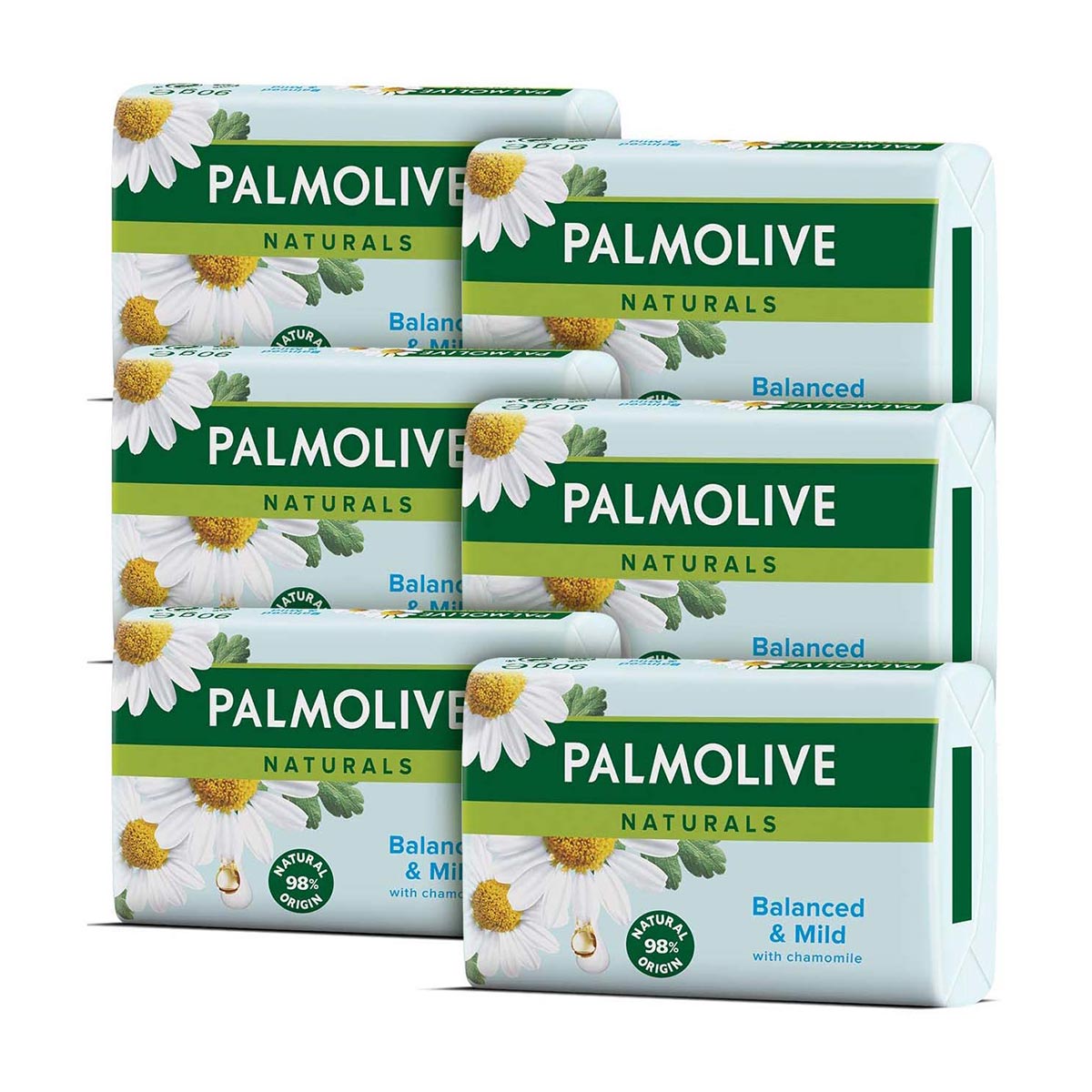 Palmolive Balance & Mild Chamomile Soap Bar 6x150g