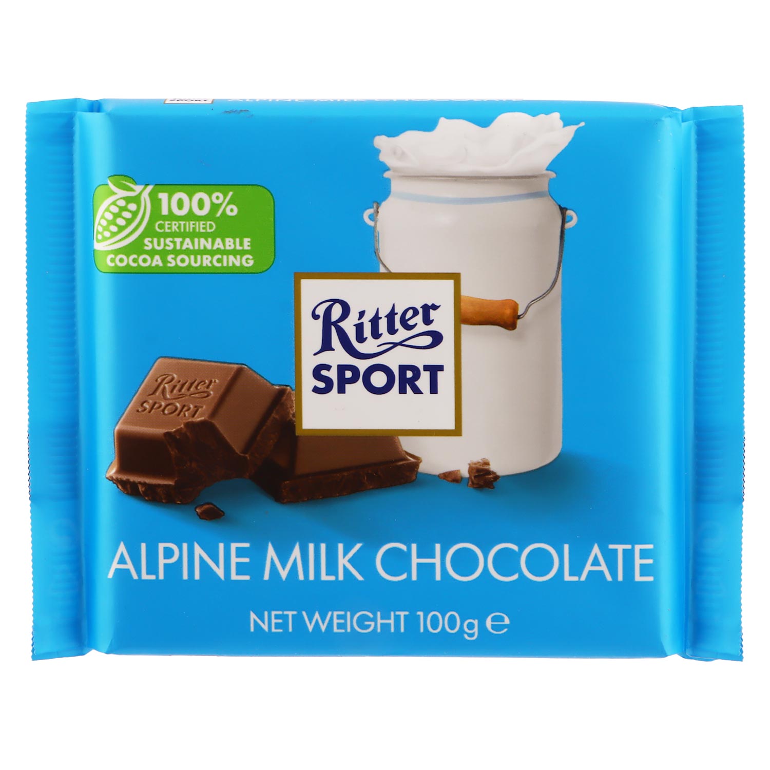 Ritter Sport Alpine Milk Chocolate 100g