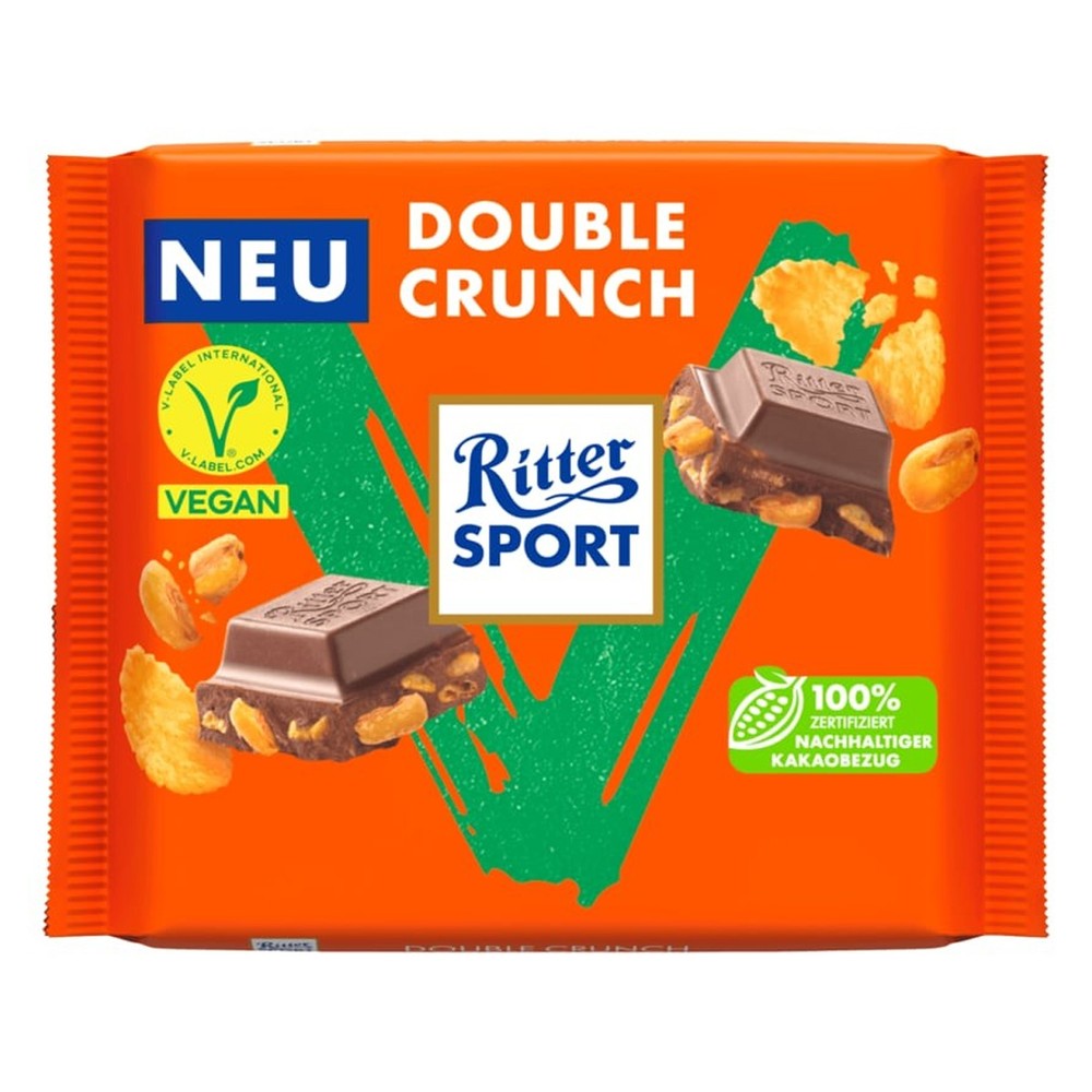 Ritter Sport Double Crunch Vegan Chocalate Bar