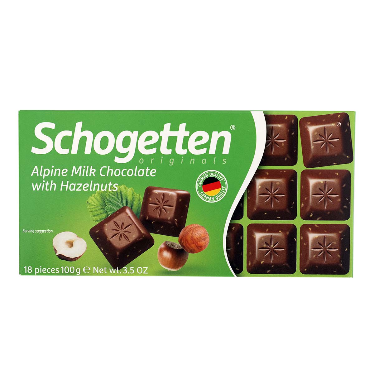 Schogetten Alpine Milk Chocolate with Hazelnuts 100g