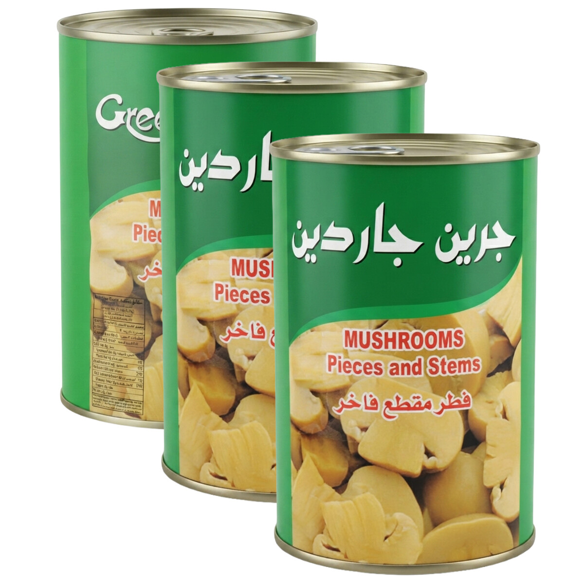 Green Garden Canned Mushrooms Pieces & Stems 3 x 400g