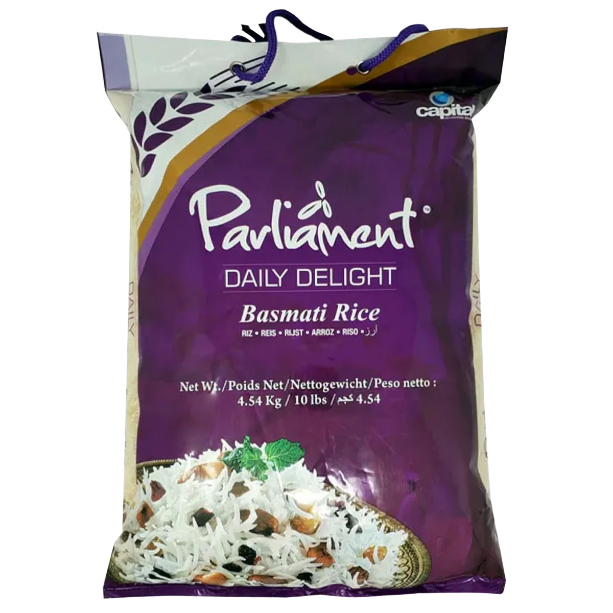 Parliament Daily Delight Basmati Rice 4.54kg
