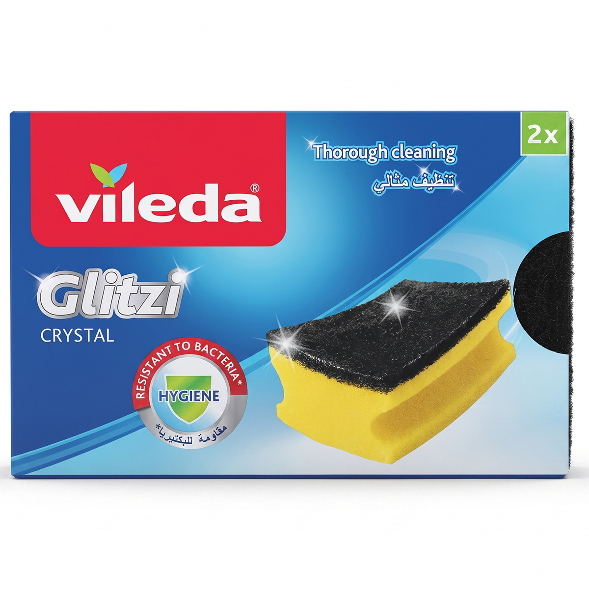 Vileda Glitzi Crystal Sponge Scourer 2 Pieces