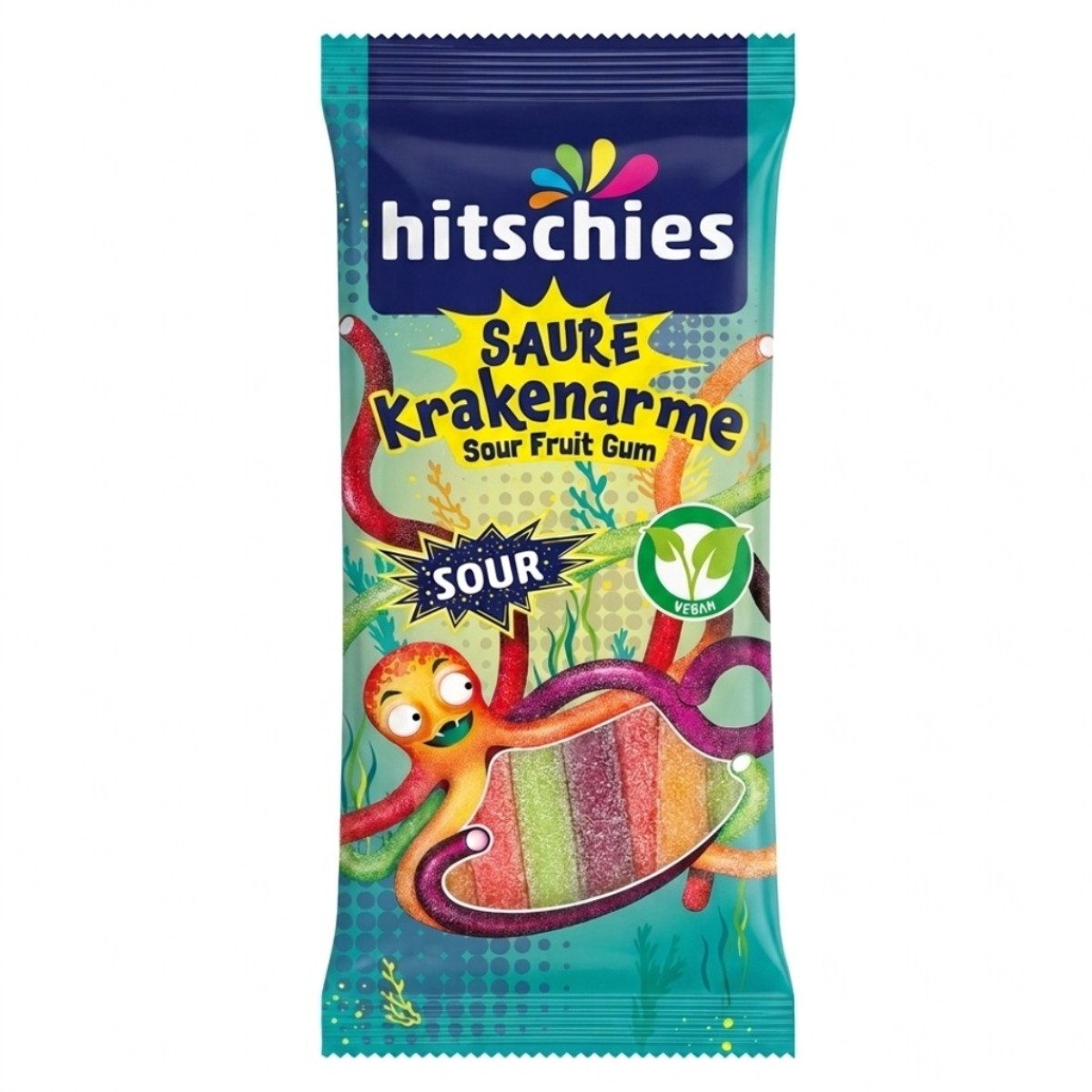 Hitschies Saure Krakenarme Sour Fruit Gum Qubbies 80g