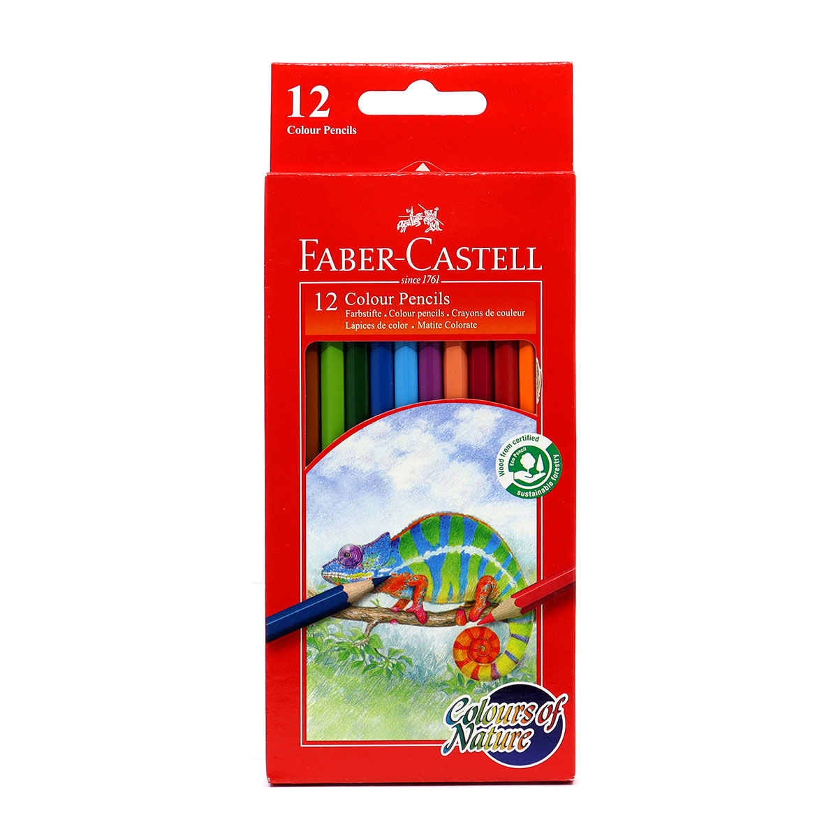 Red Line Color Pencils 12 Pcs