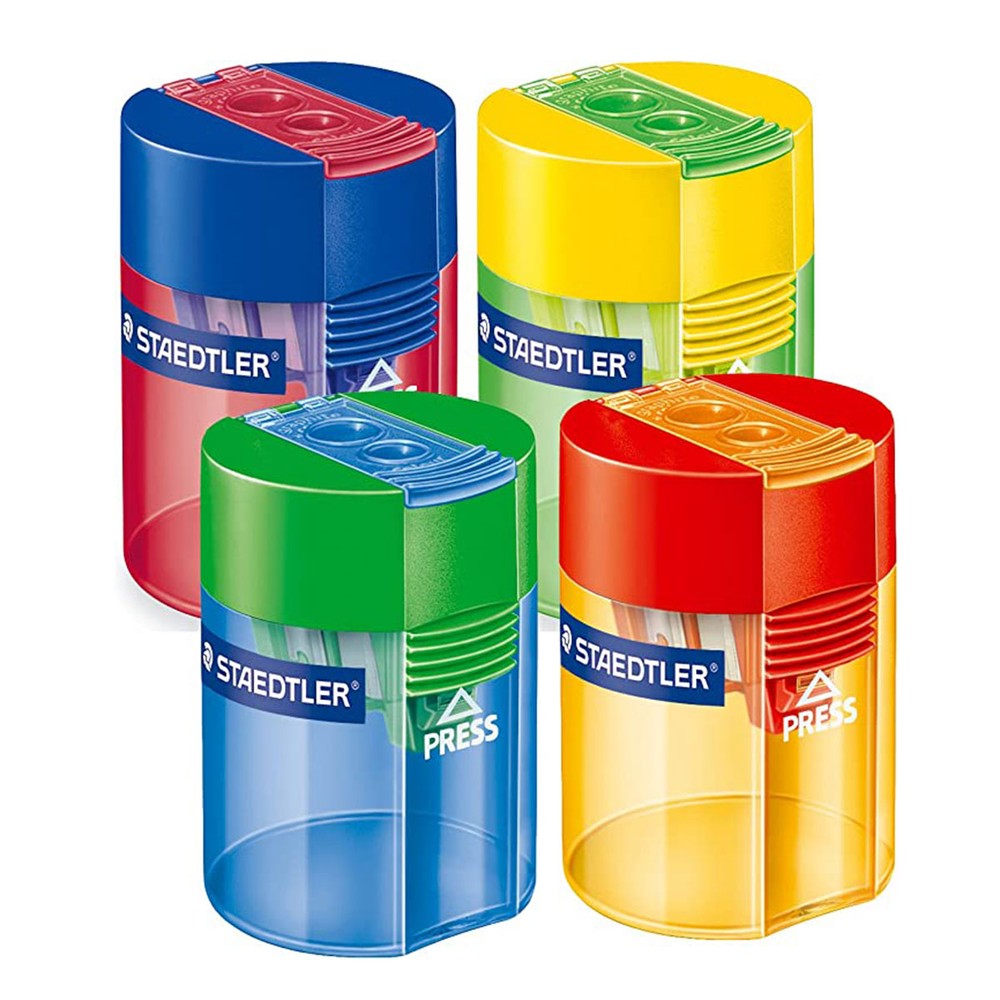 Staedtler Double Tub Sharpener Transparent Assorted