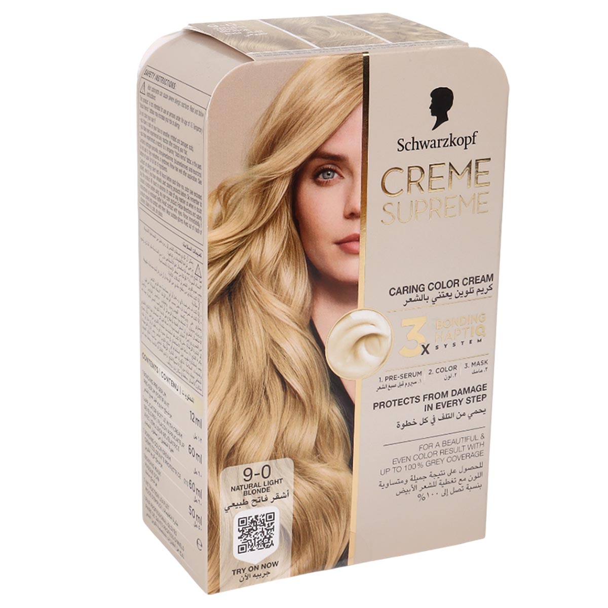 Schwarzkopf Creme Supreme Caring Color Cream 9-0 Natural Light Blonde