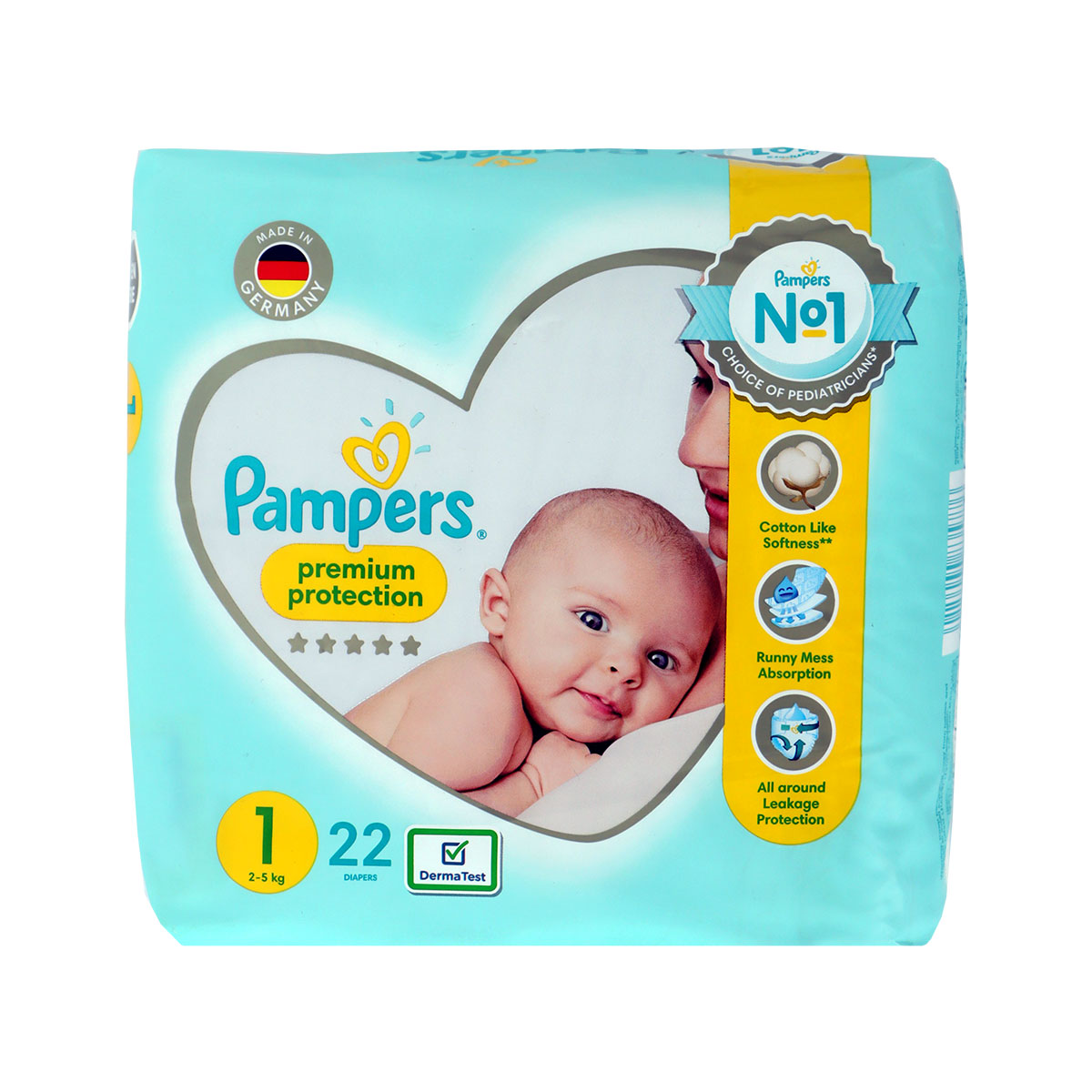 Pampers Premium Protection Diapers 2-5 Kg 22pcs