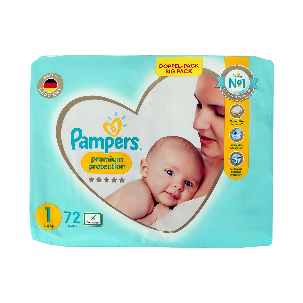 Pampers Premium Protection Diapers 2-5 Kg 72pcs