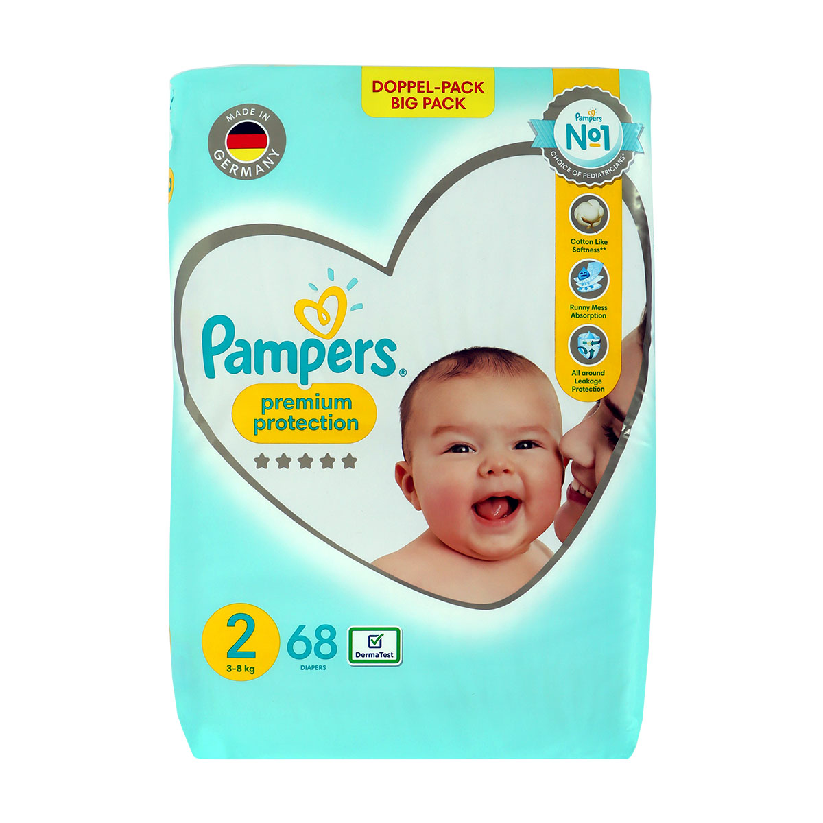 Pampers Premium Protection Diapers 3-8 Kg 68pcs
