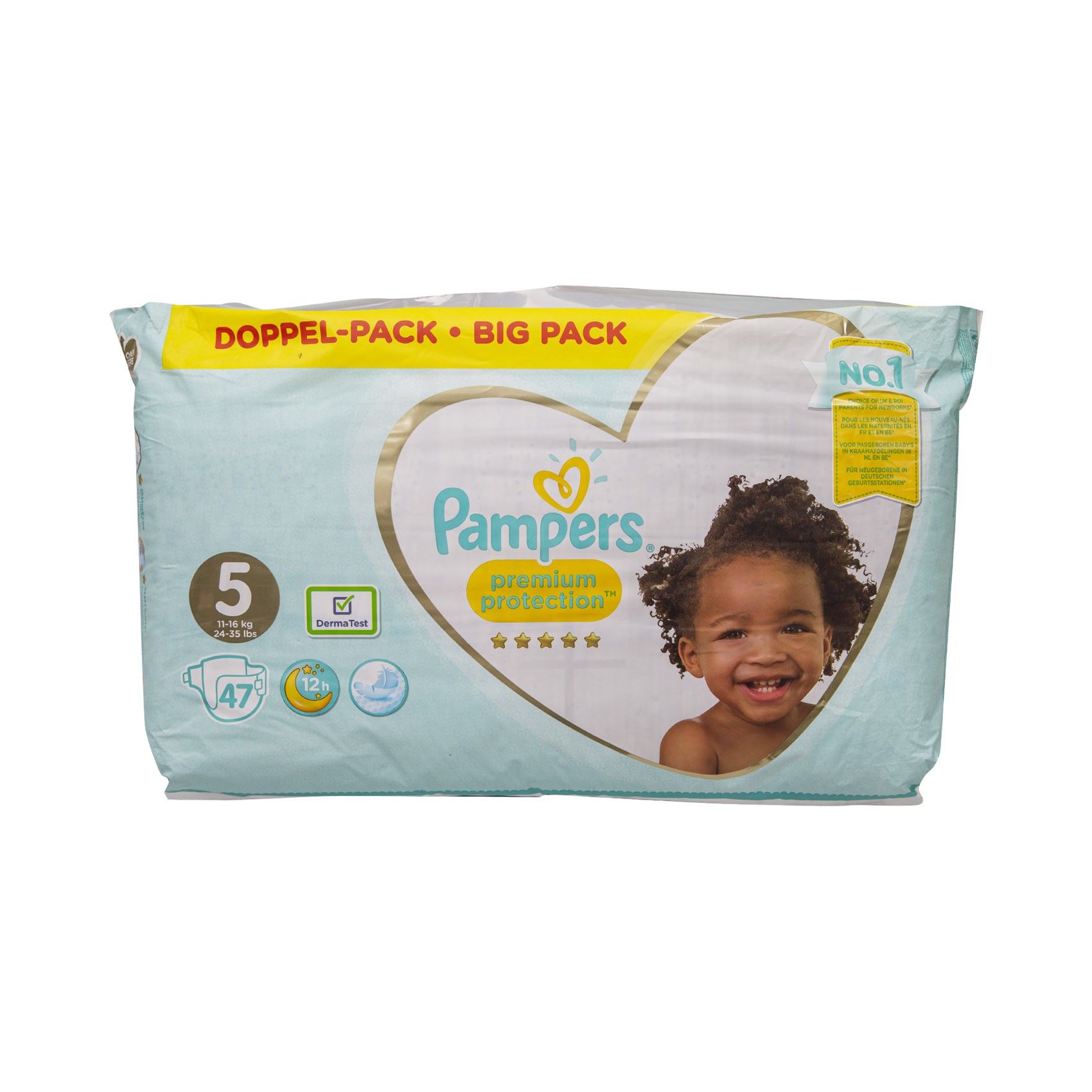 Pampers Premium Protection Size 5 Baby Diapers Pack of 47 Diapers for 11-16Kg