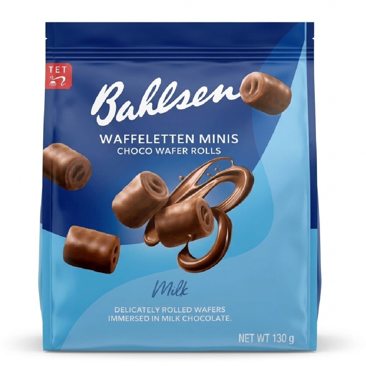 Bahlsen Waffeletten Minis Choco Wafer Rolls Milk 130g