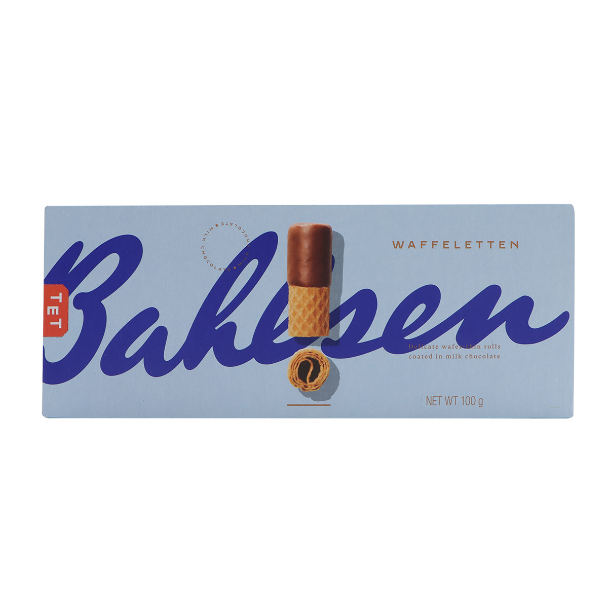 Bahlsen Waffeletten Chocolate Coated Wafer Rolls 100g