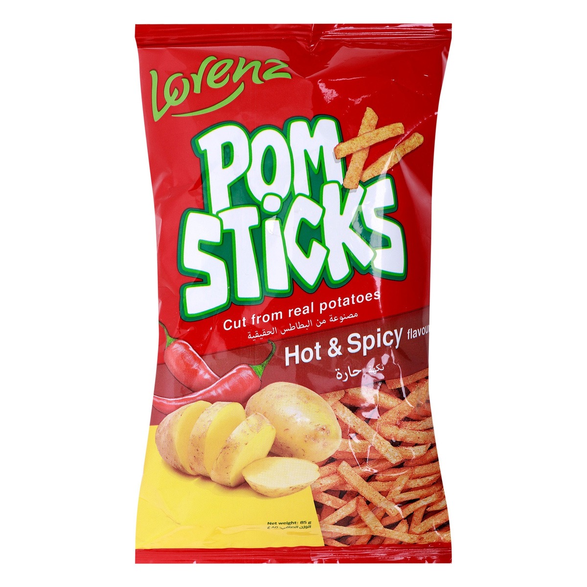 Lorenz Pom Sticks Hot & Spicy 85g
