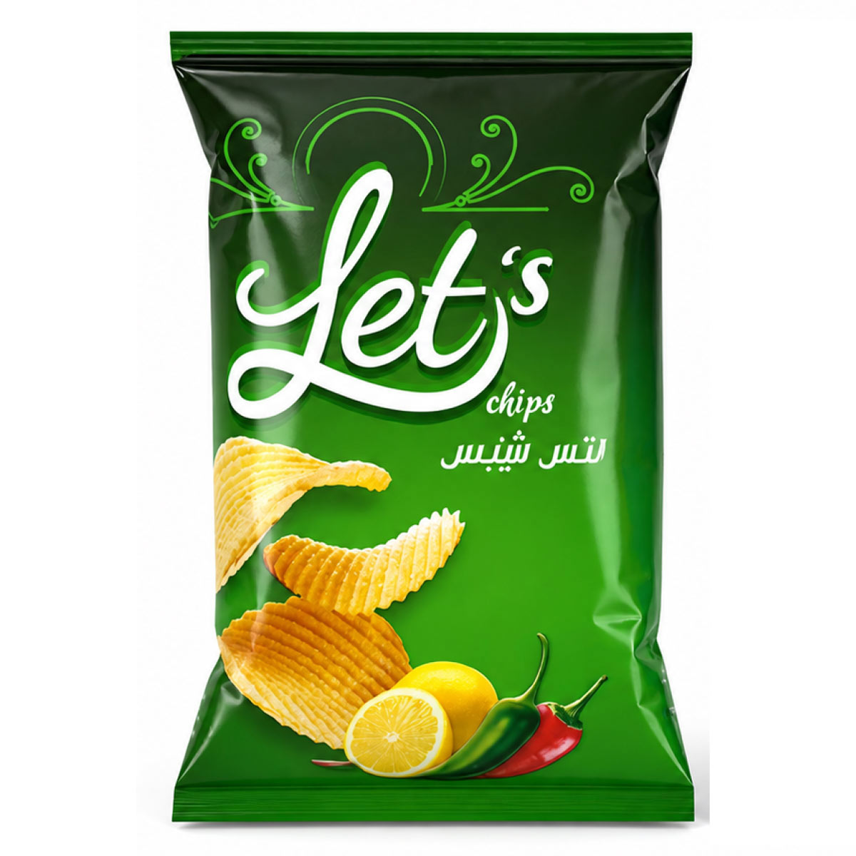 Let's Chilli-Lemon Chips 45g