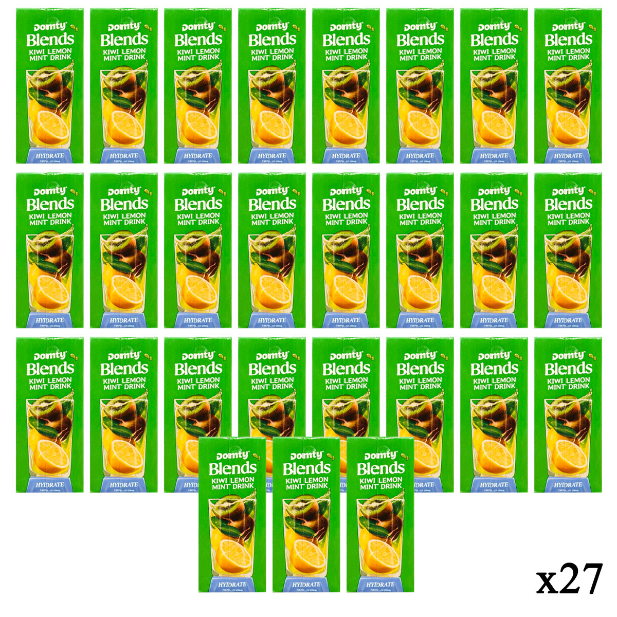 Domty Blends Kiwi Lemon Mint Drink 27x235ml