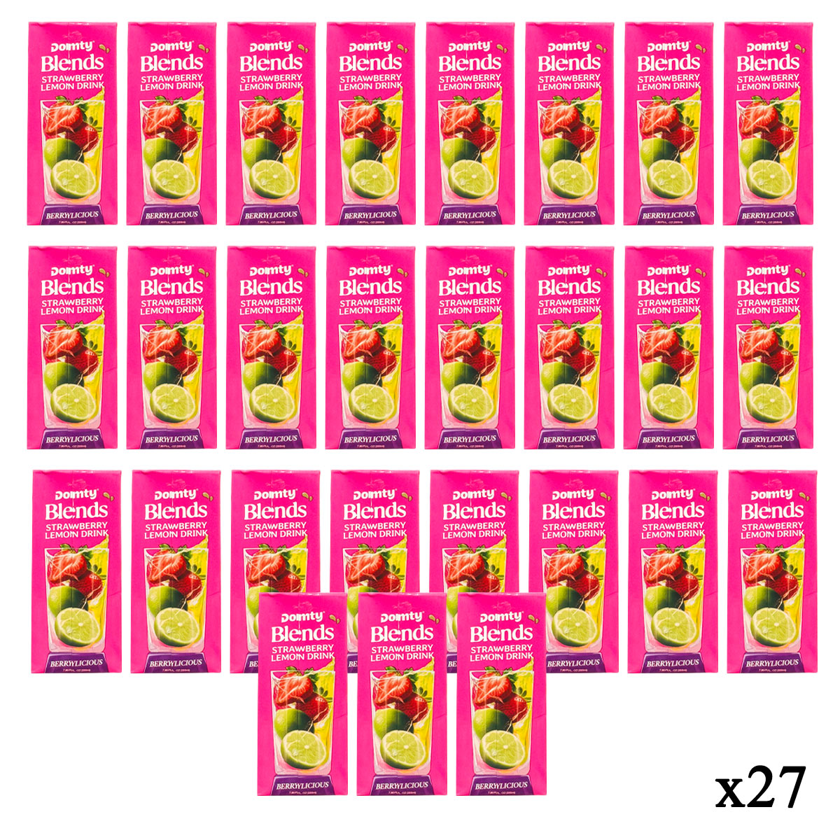 Domty Blends Strawberry Lemon Drink 27x235ml