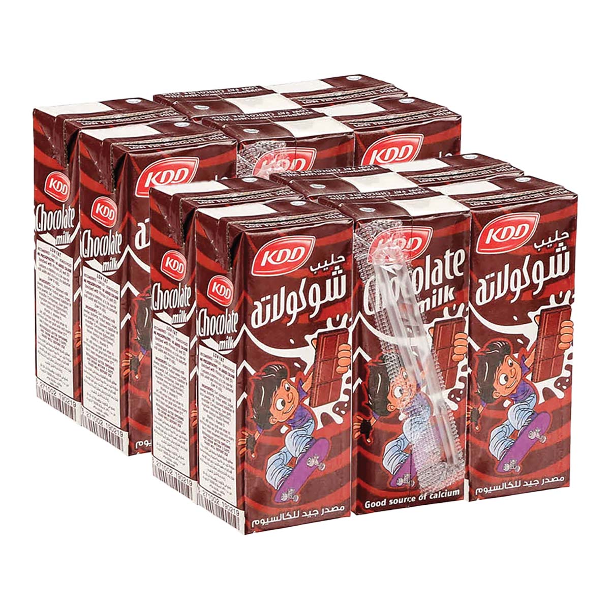 Kdd Fluid Chocolate Milk 12x180ml