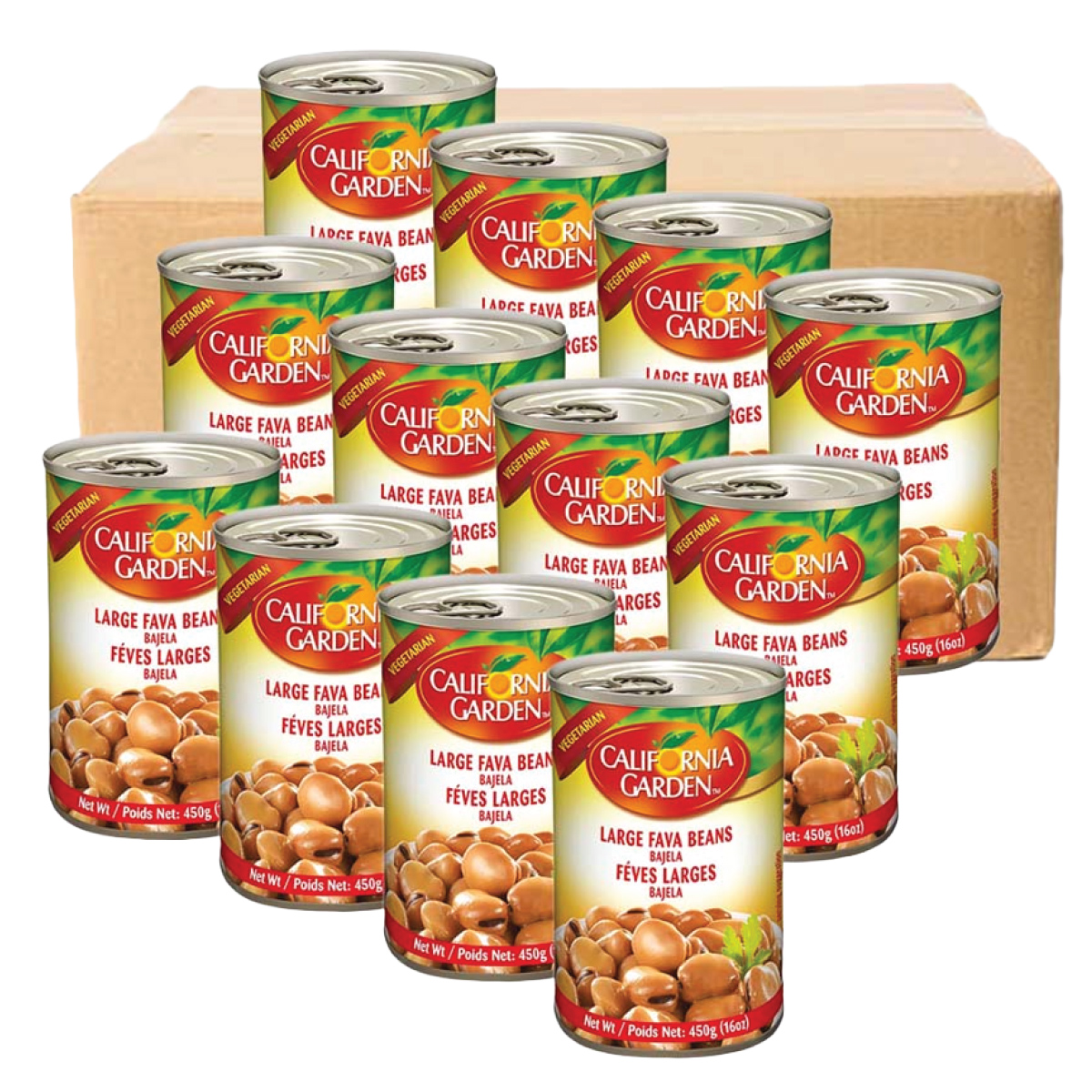 California Garden Large Fava Beans 24x450g