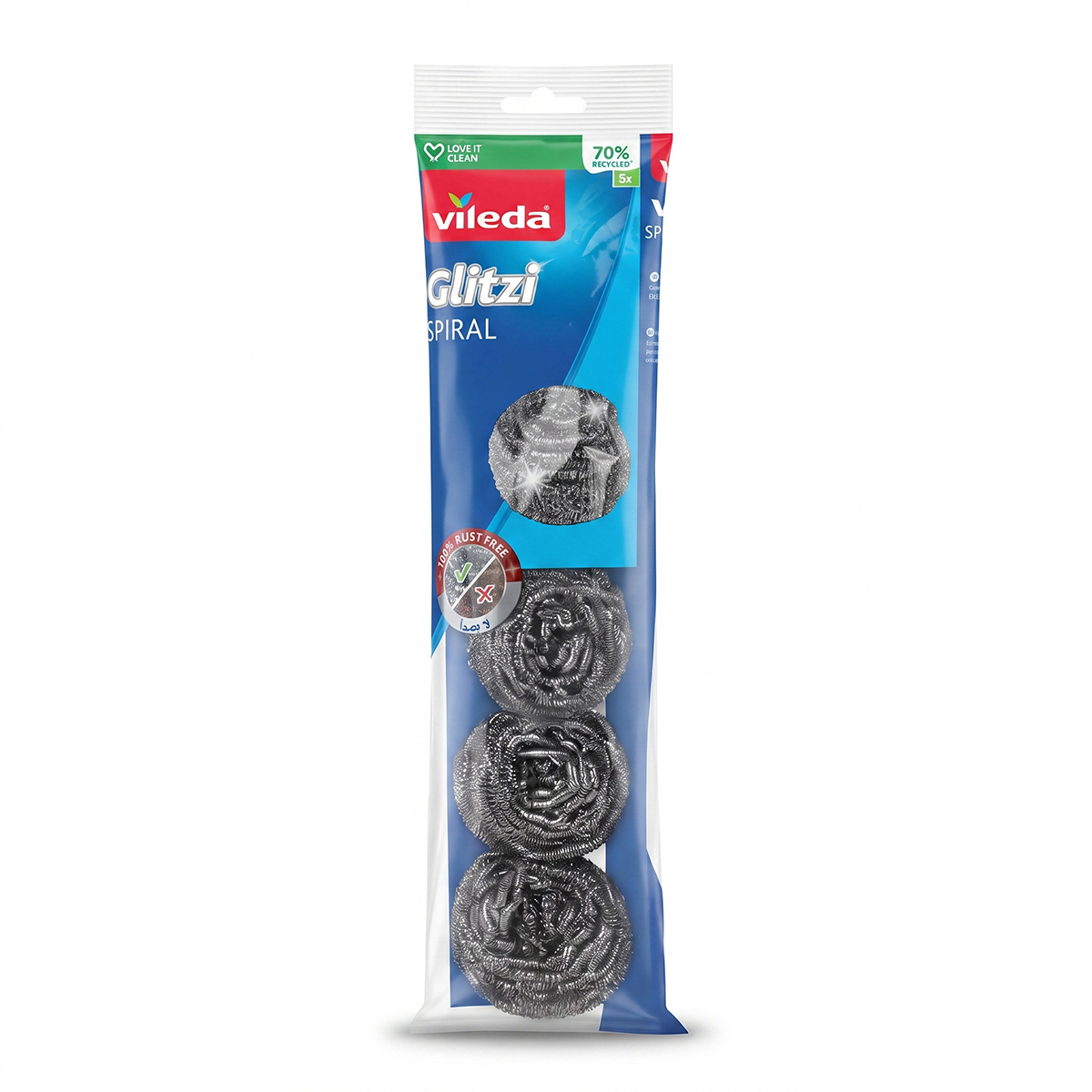Vileda Inox Metallic Scorerx5