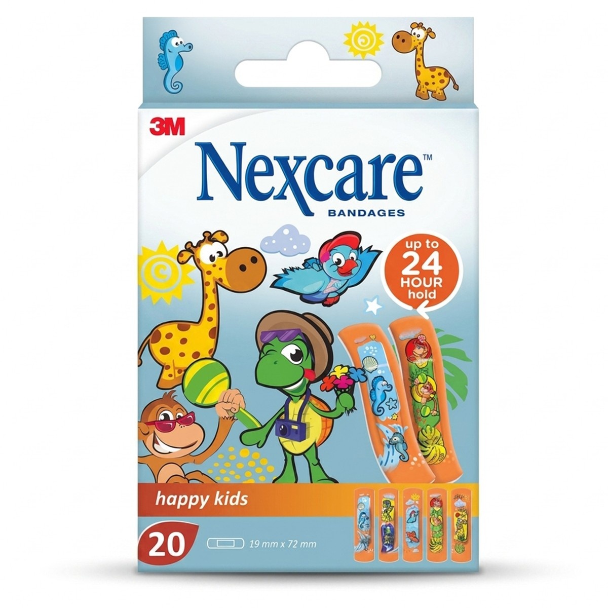 Nexcare Bandages Happy Kids 20 Pieces
