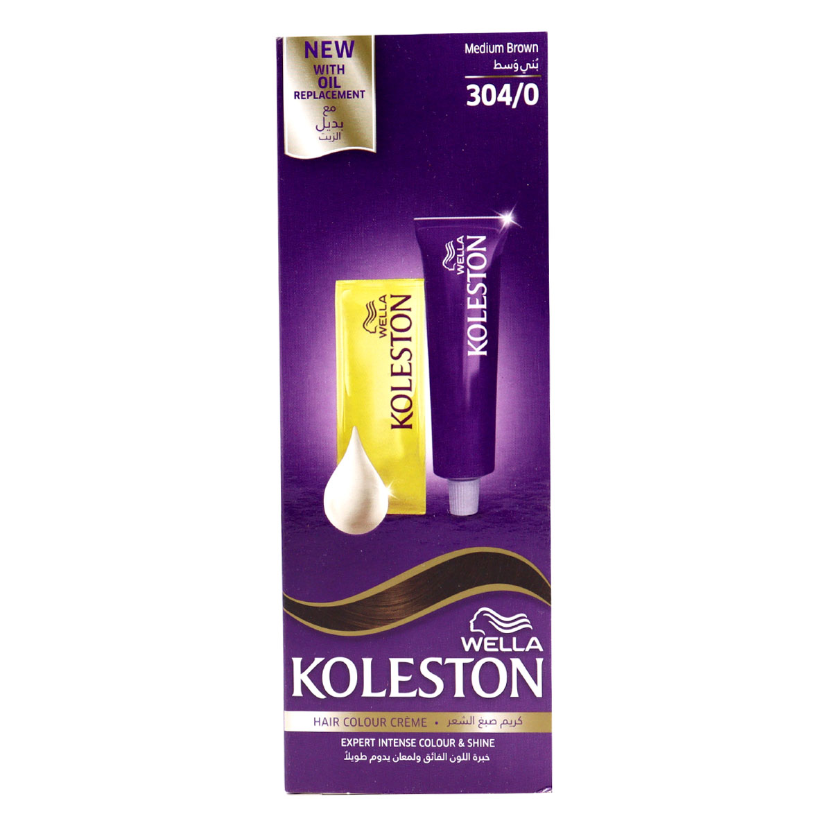 Wella Koleston Hair Color Cream Medium Brown 304/0