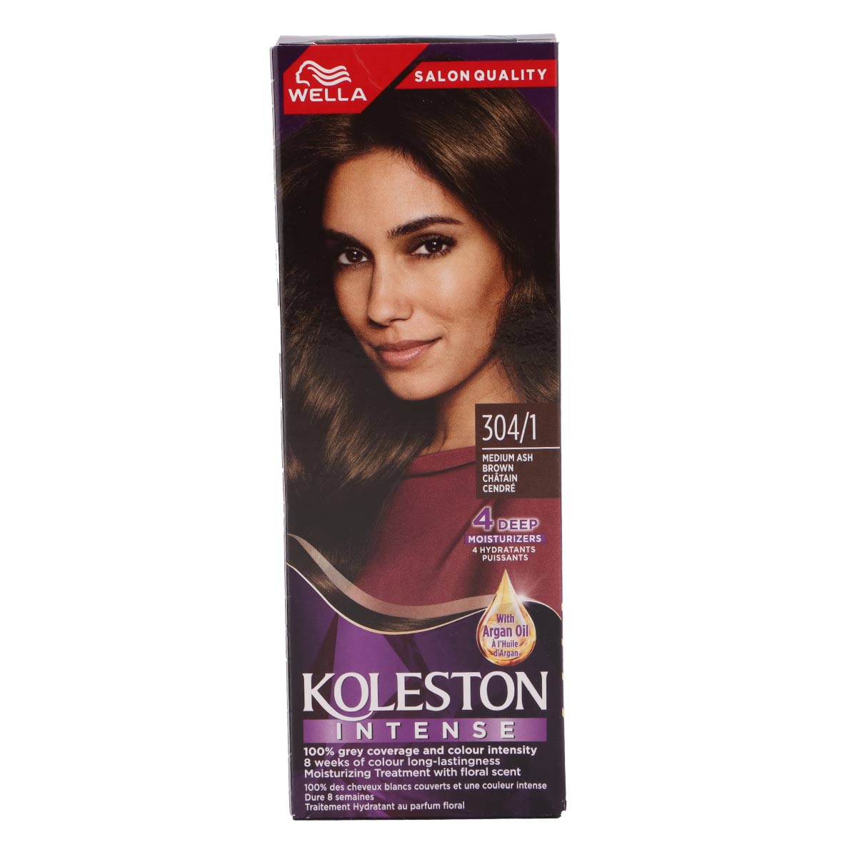Wella Koleston Intense 304/1 Medium Ash Brown Hair Colour