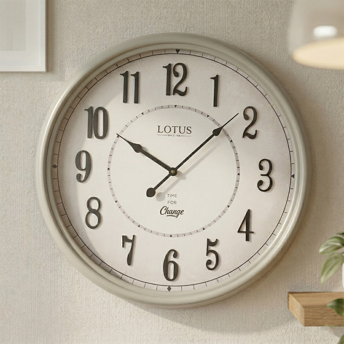 Lotus Time For Change Wall Clock