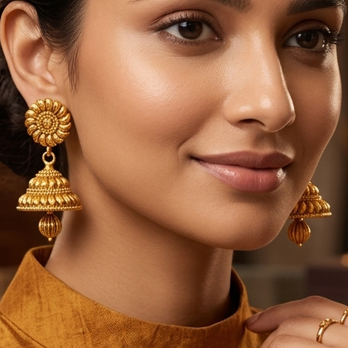Ladies Earring Gold | السيدات | مجوهرات