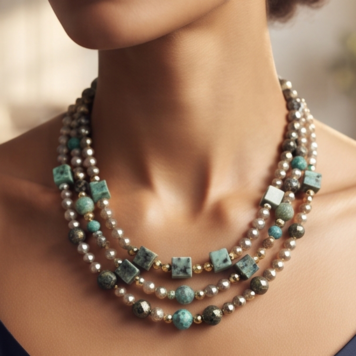 Ladies Stone Necklace For Women
