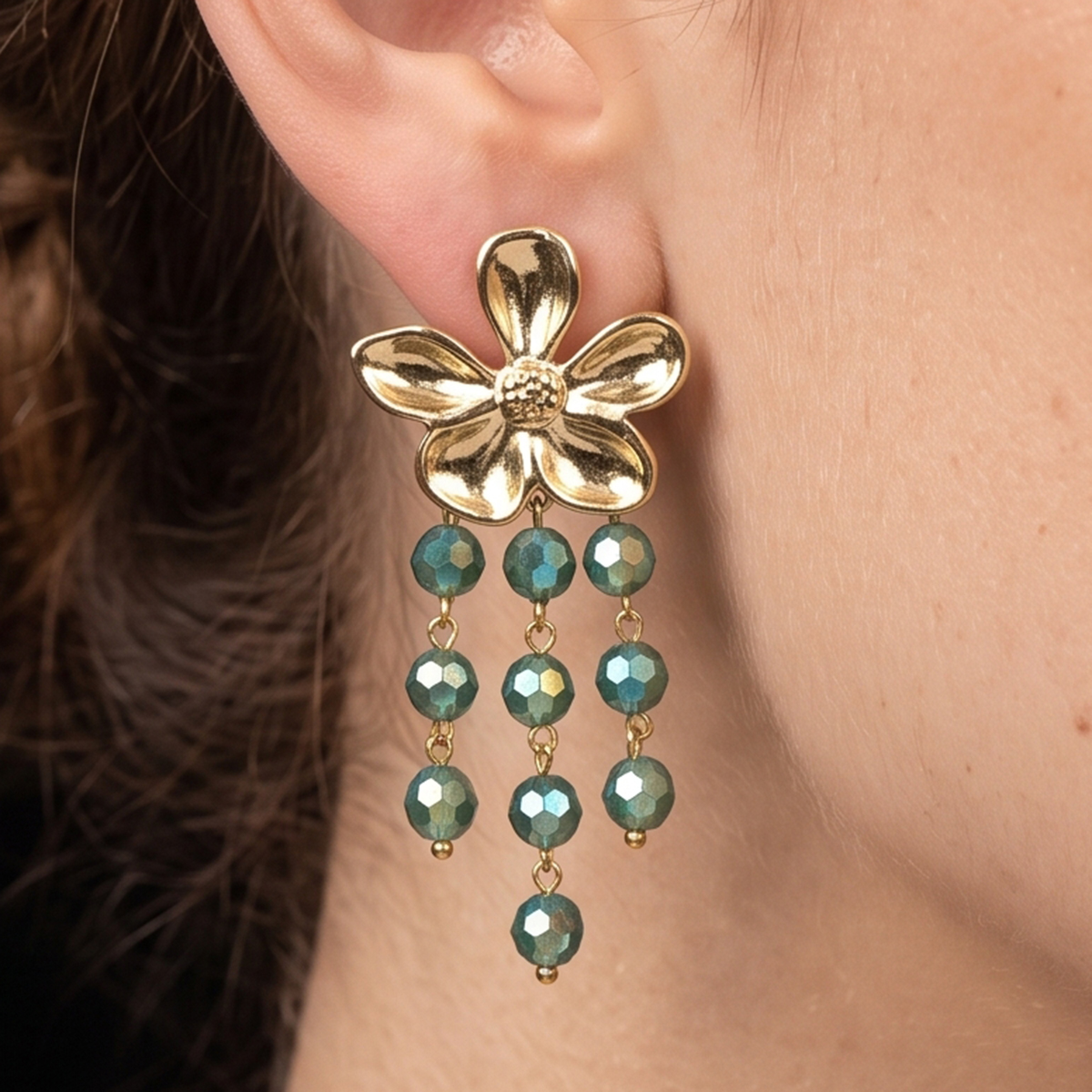 Floral Dangle Earrings