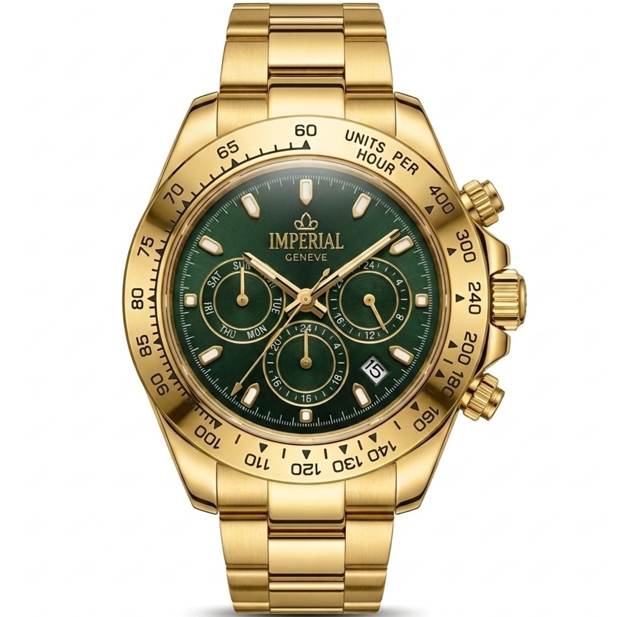 Imperial Geneve Mens Watch Green