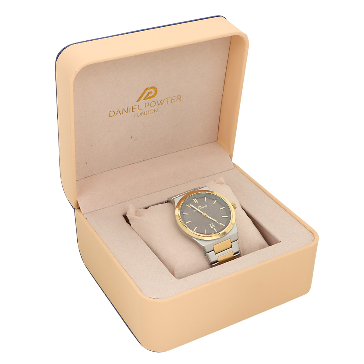 Daniel Powter Watch For Men In Two Tone & Grey Color W-1090