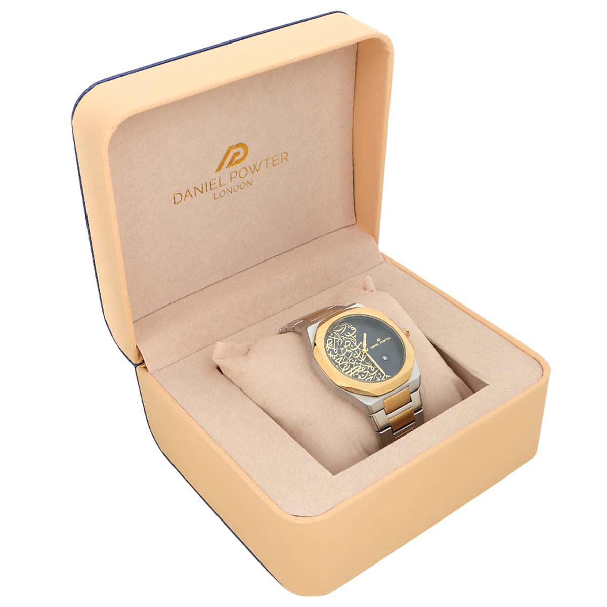 Daniel Powter Watch For Men In Two Tone & Blue Color W-1093