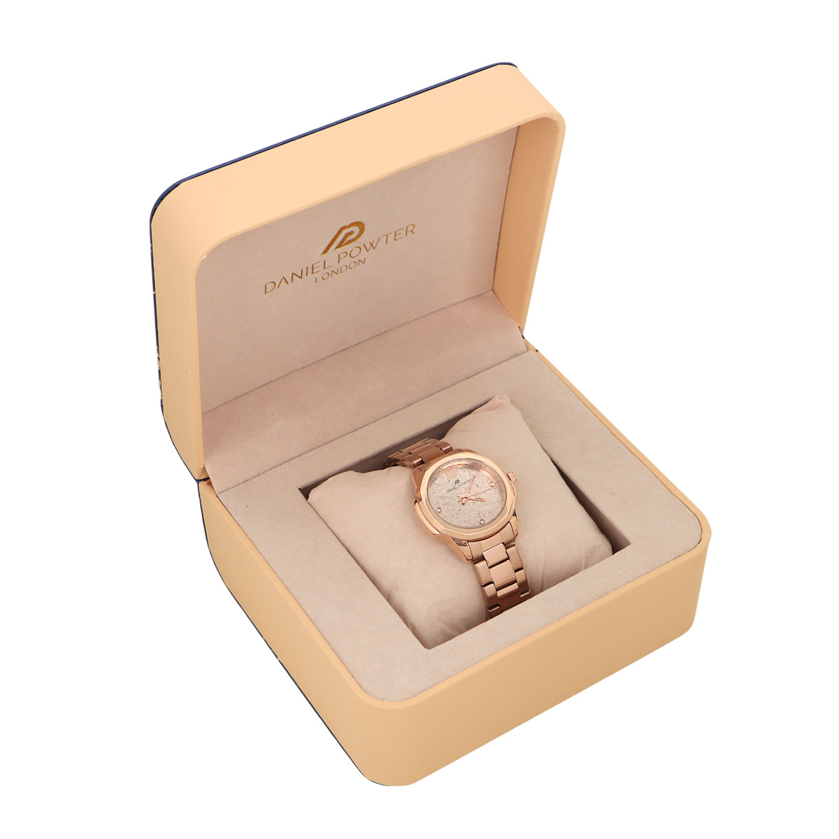 Daniel Powter Women's Luxury Watch Rose Gold Dial With Rose Gold Stainless Steel Strap W-2062