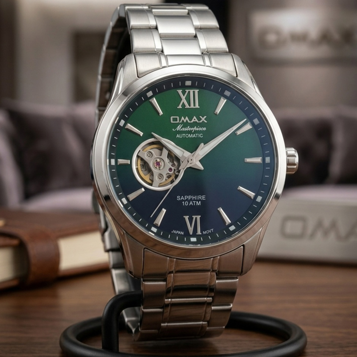 OMAX Automatic Stainless Steel Mens Watch OAOR008P26I