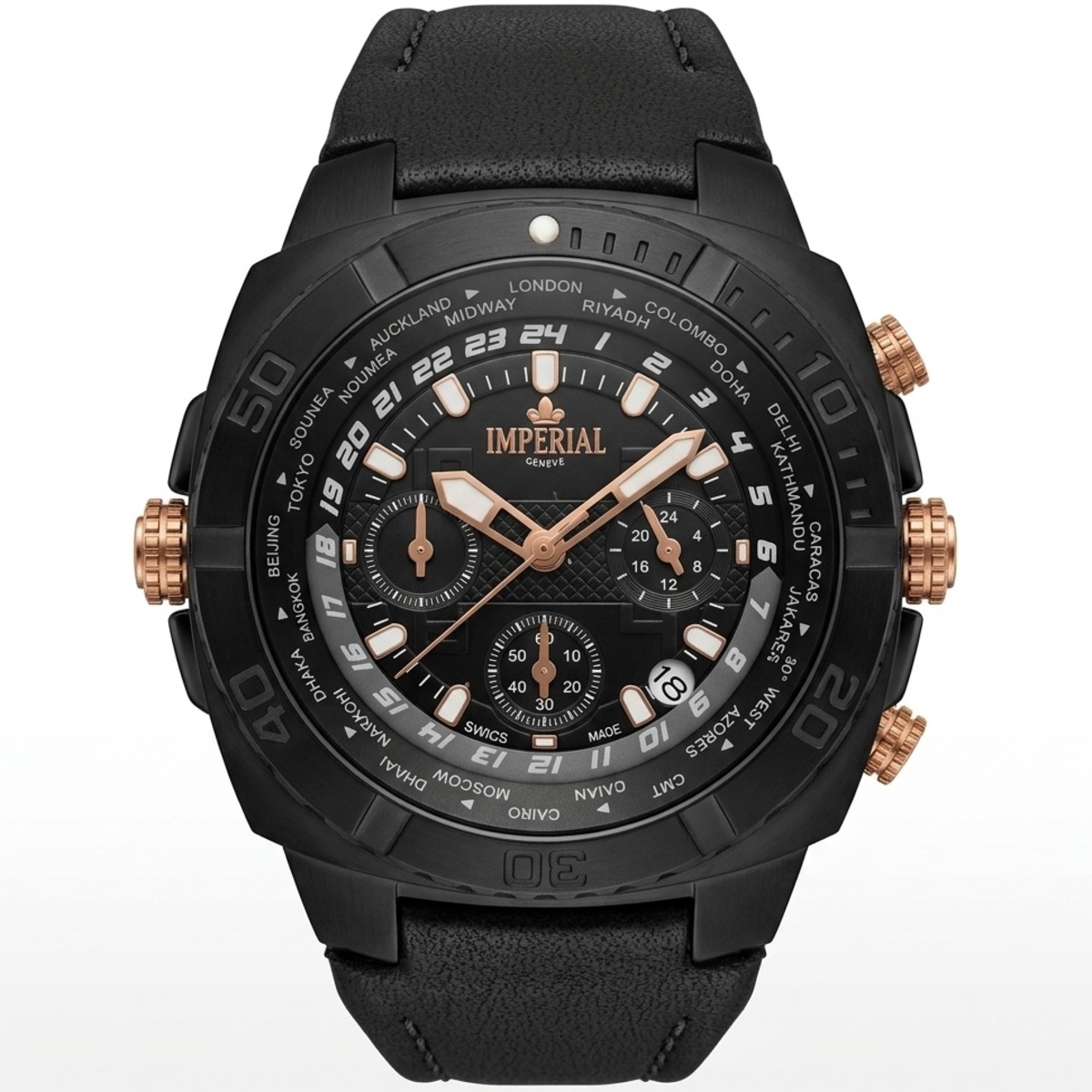 Imperial Geneve Mens Watch Black