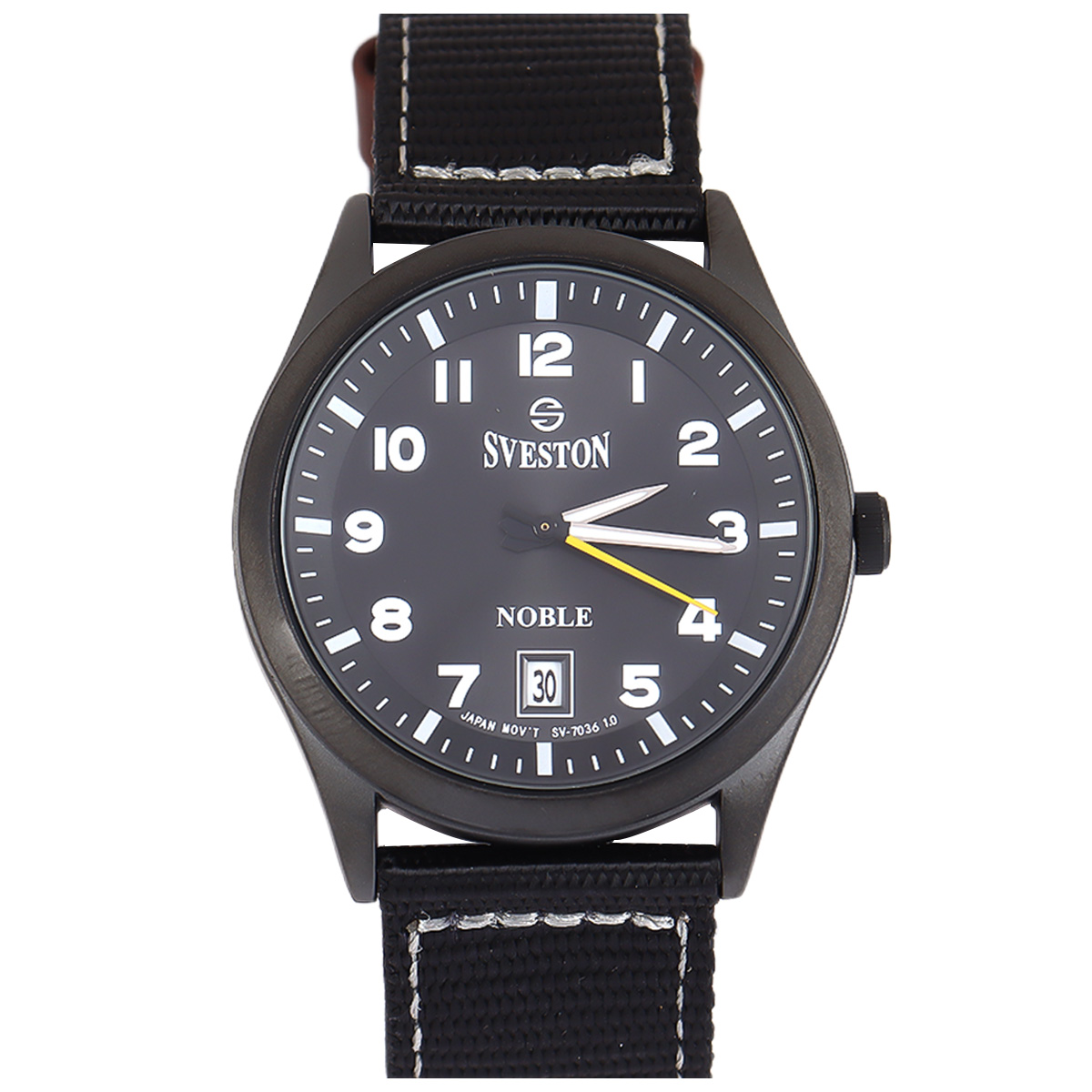 Sveston Noble Watch For Men In Black Color