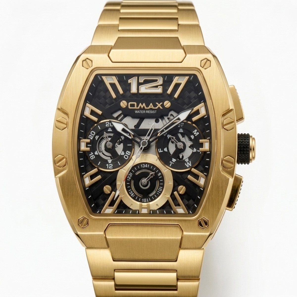 OMAX Stainless Steel Mens Watch SQ-AM001G21I3