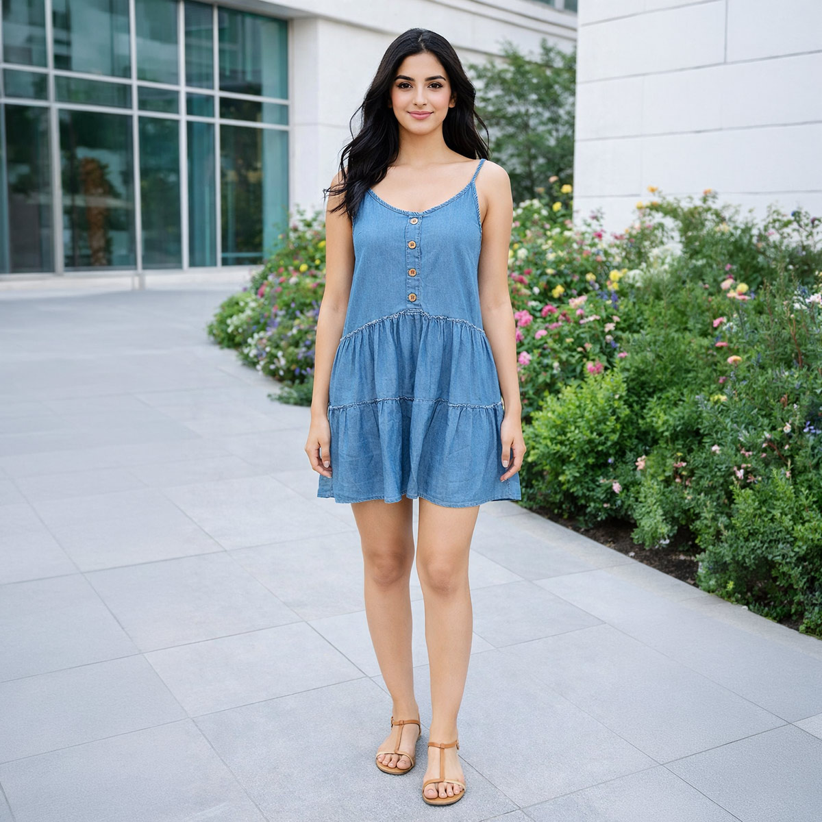 Ladies Jeans Dress Free Size